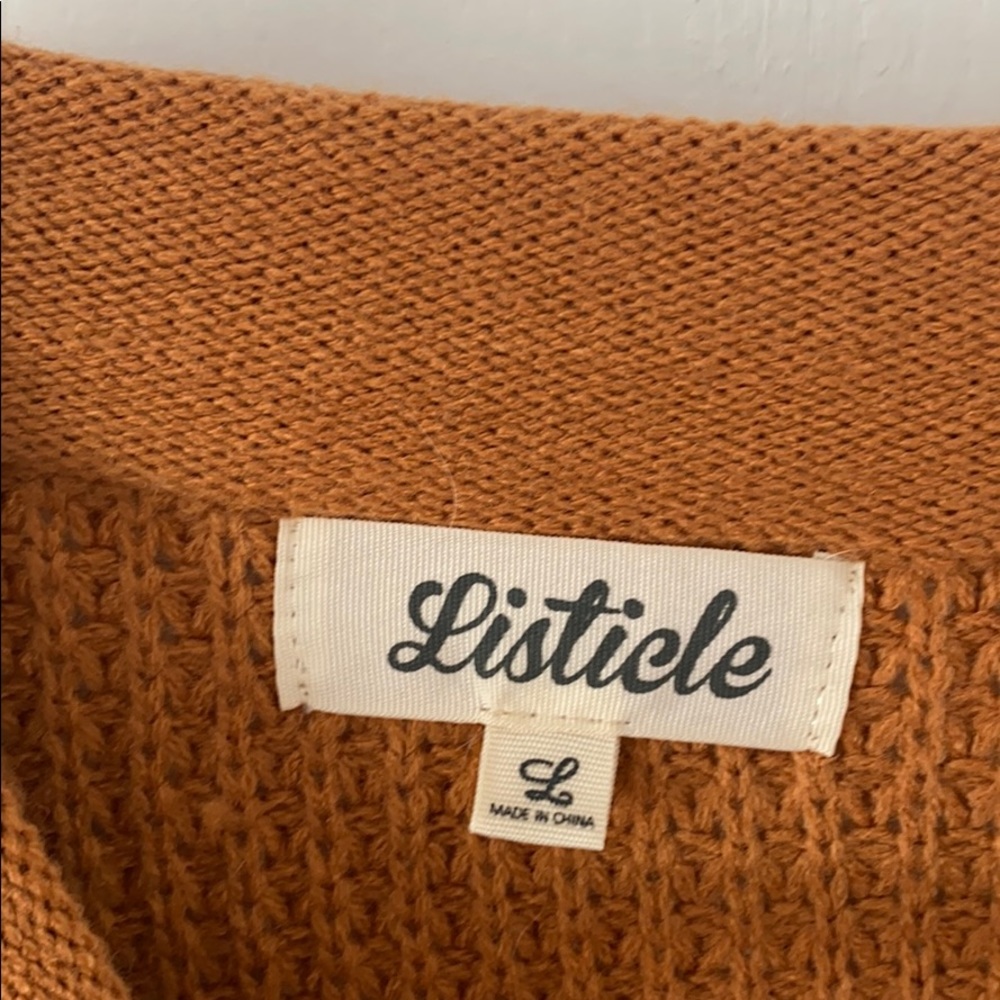 Rust Chunky Sweater - Picture 3 of 5